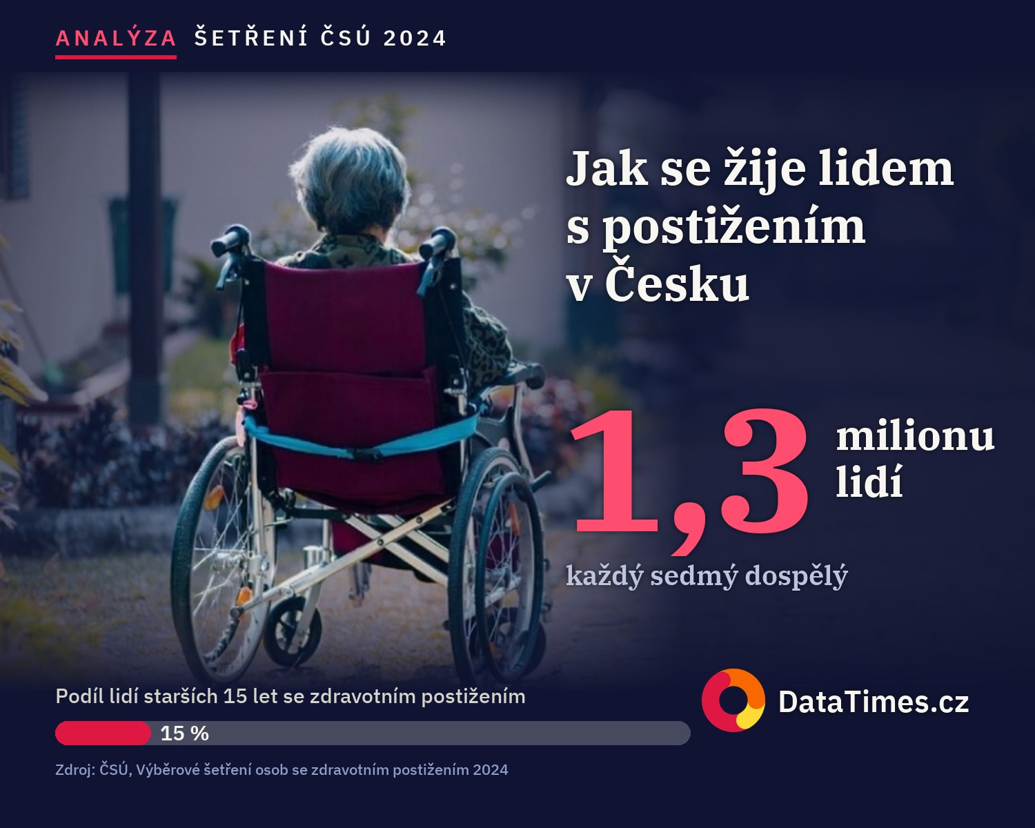 Se zdravotním postižením žije v Česku 1,3 milionu lidí. Nejvíc jim chybí peníze a dostupná péče