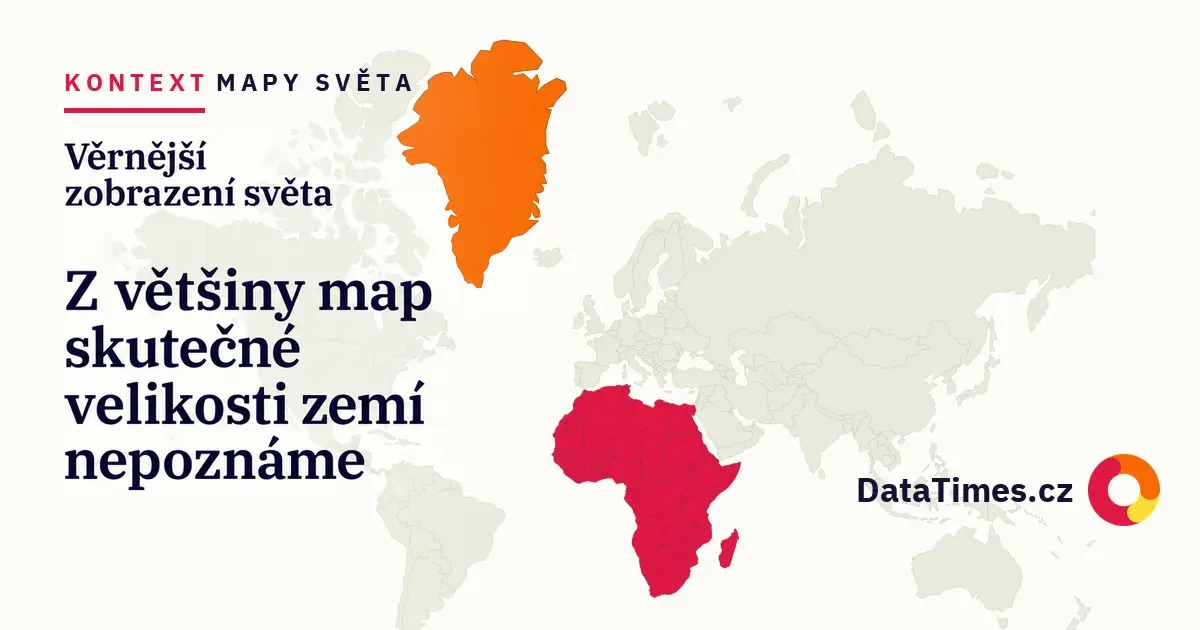 Afrika je čtrnáctkrát větší než Grónsko. Podle běžných map byste to nepoznali – a OSN teď vyzvala ke změně