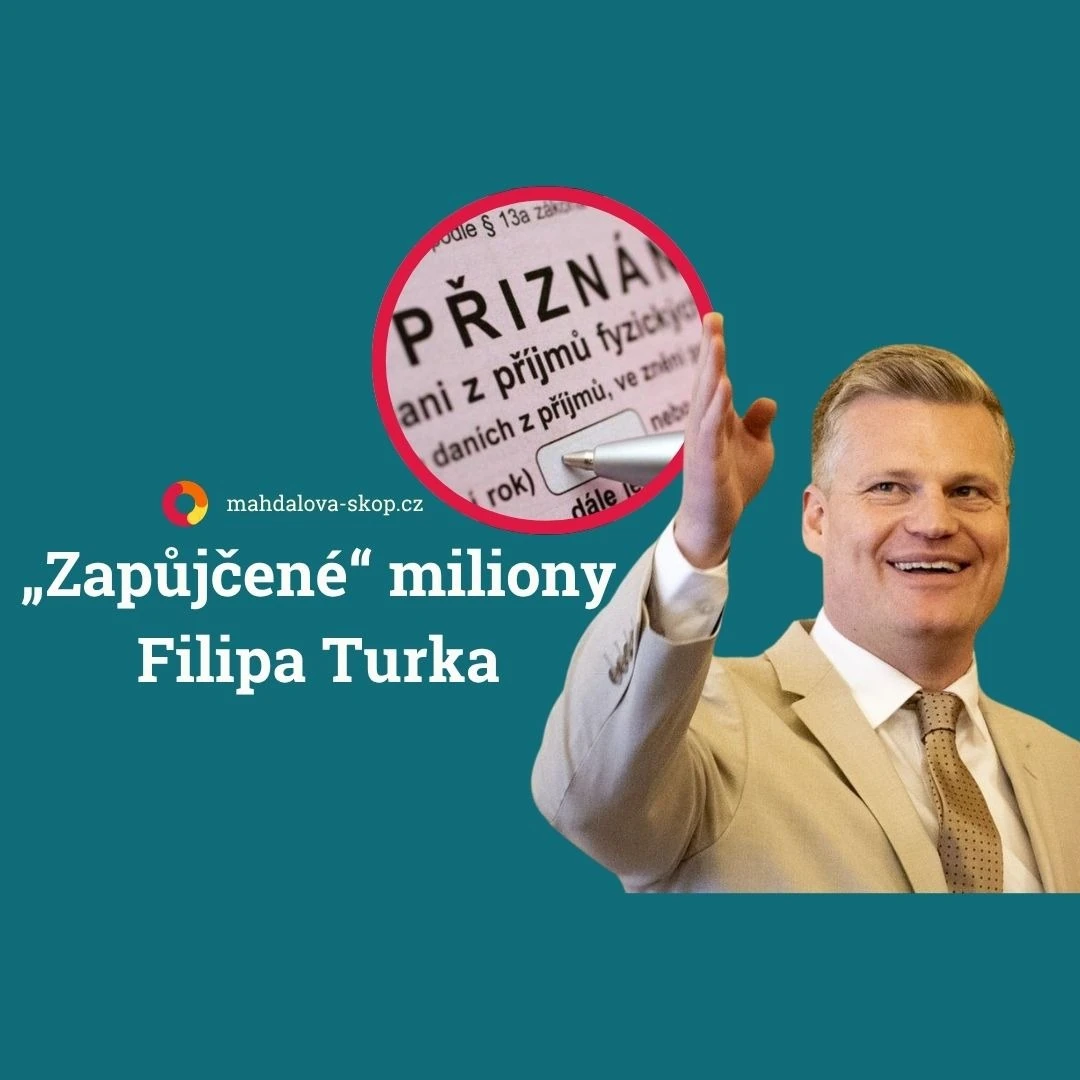 Nejen příjmy, ale i nevysvětlené daně Filipa Turka