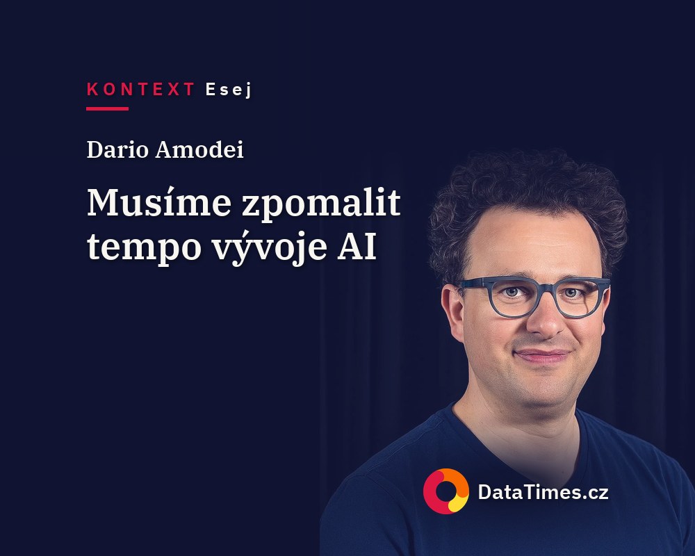 Dario Amodei: Musíme zpomalit tempo, jakým se posouvá hranice umělé inteligence