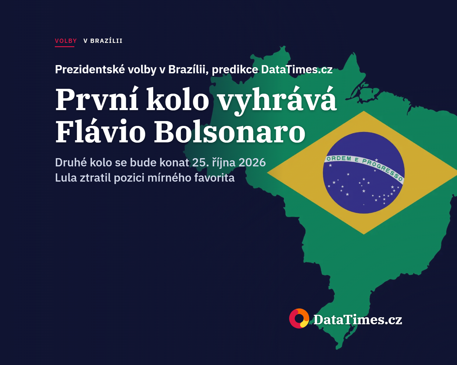 Prezidentské volby v Brazílii: První kolo vyhrává Bolsonaro, ukazuje predikce
