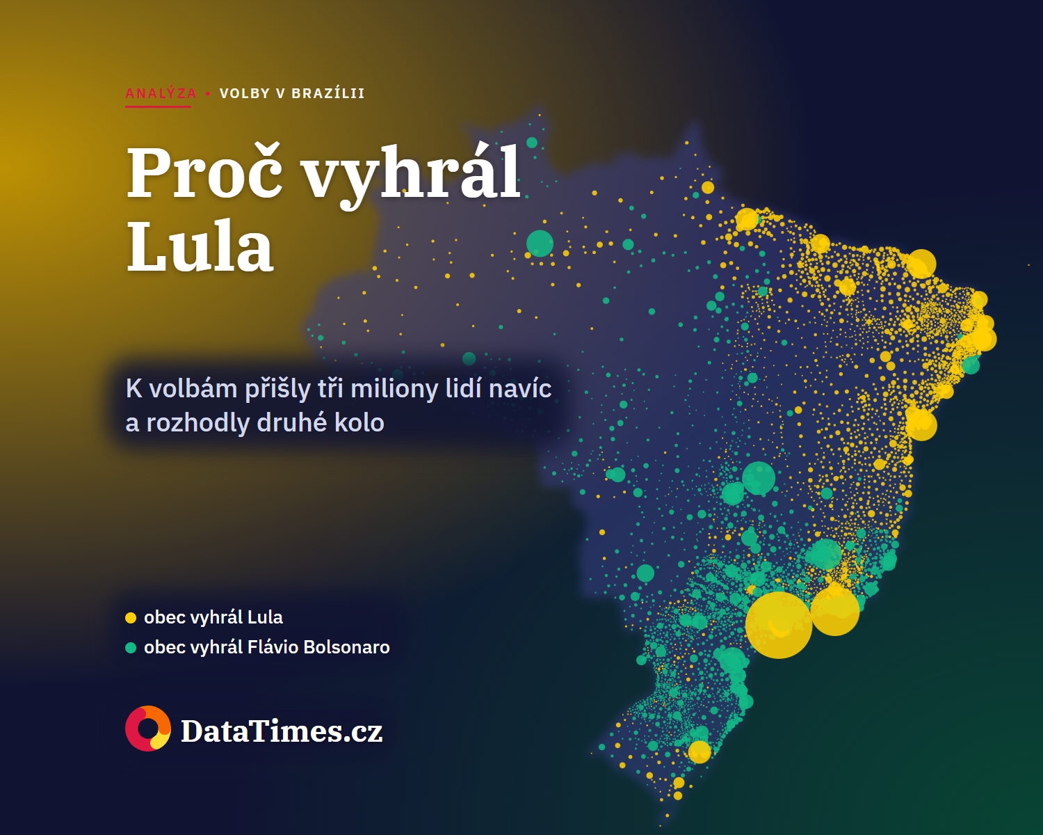 Proč vyhrál Lula: ve druhém kole přišly k volbám tři miliony lidí navíc