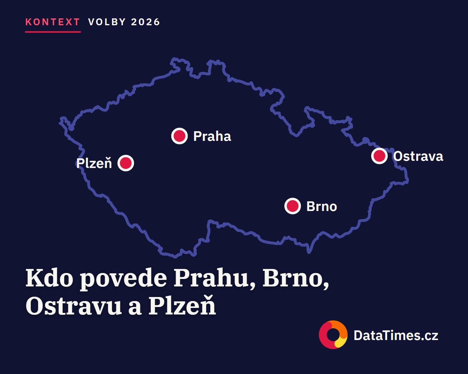 Praha a Brno budou mít nového primátora v každém případě, v Ostravě a Plzni vedou kandidátky ti současní