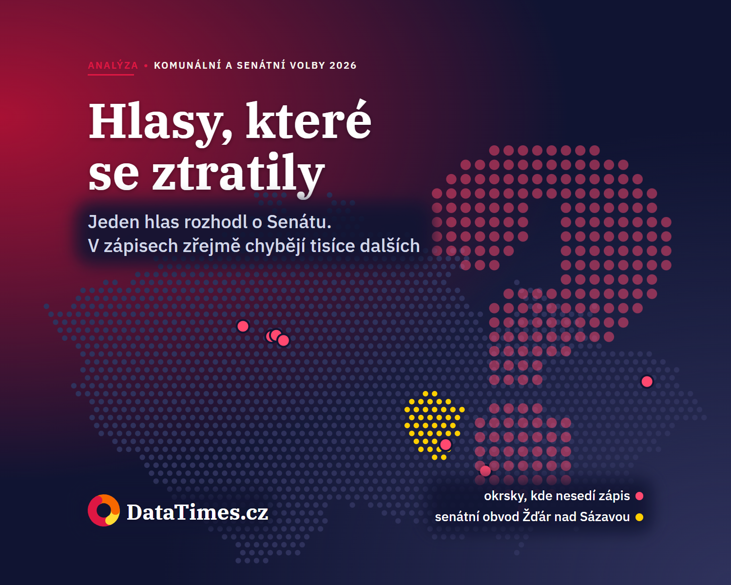 Jeden hlas rozhodl o Senátu. Ve volebních zápisech přitom zřejmě chybějí tisíce dalších